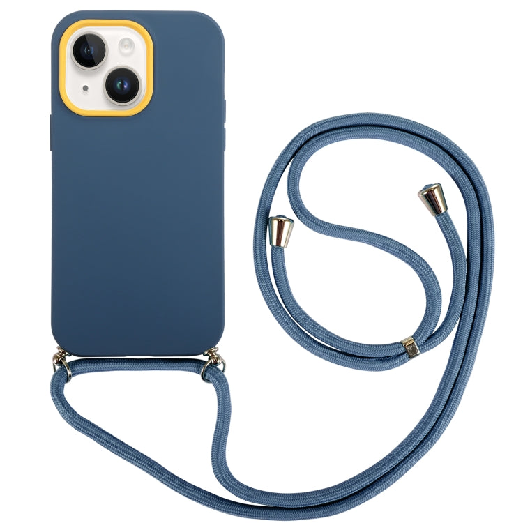 For iPhone 14 Plus 3 In 1 PC + TPU Solid Color Phone Case