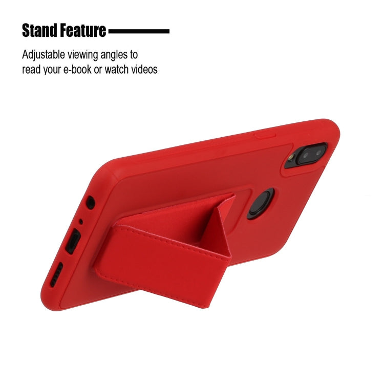 For Galaxy A10s Shockproof Solid Color TPU Case with Wristband