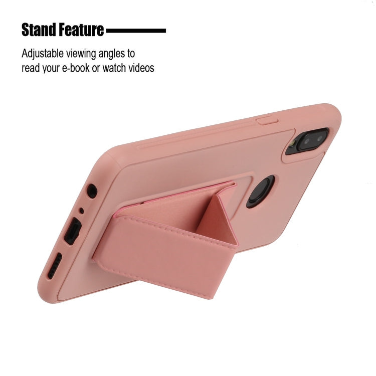 For Galaxy A10s Shockproof Solid Color TPU Case with Wristband