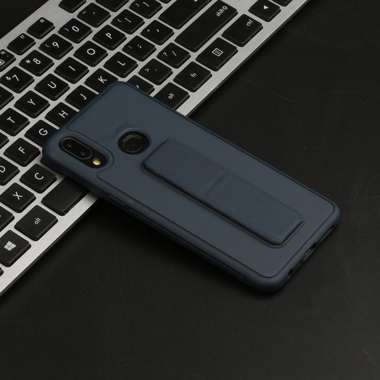 For Galaxy A10s Shockproof Solid Color TPU Case with Wristband