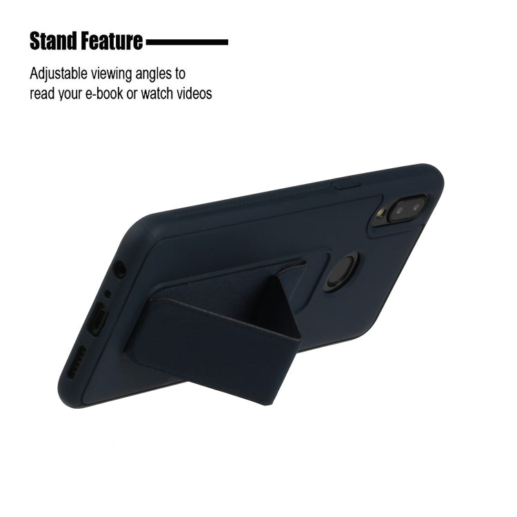 For Galaxy A10s Shockproof Solid Color TPU Case with Wristband