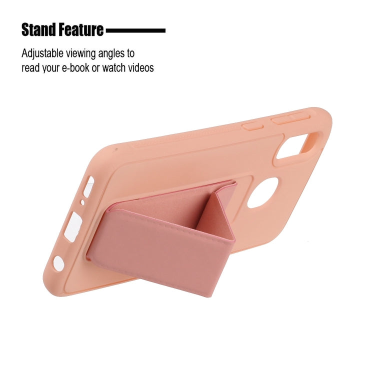 For Galaxy A20e Shockproof Solid Color TPU Case with Wristband