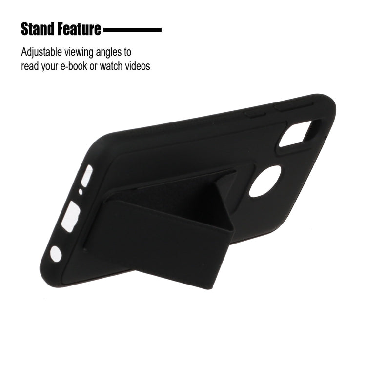 For Galaxy A20e Shockproof Solid Color TPU Case with Wristband