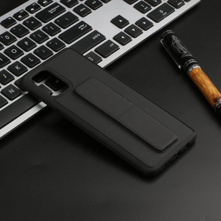 For Galaxy A51 Shockproof Solid Color TPU Case with Wristband
