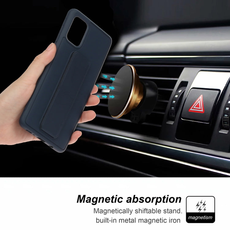 For Galaxy A51 Shockproof Solid Color TPU Case with Wristband
