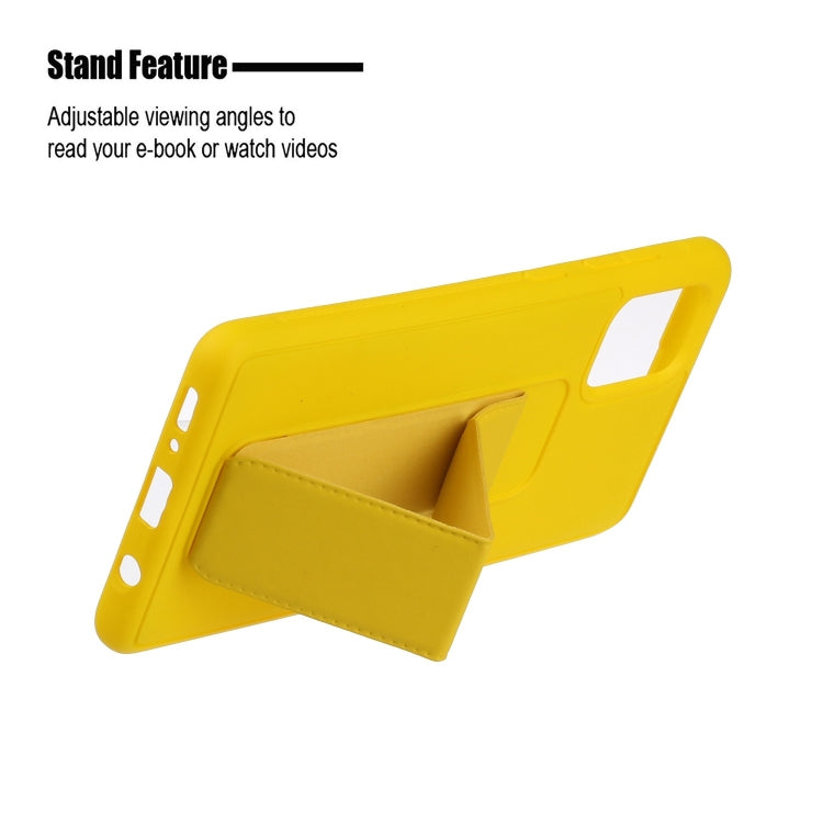 For Galaxy A71 Shockproof Solid Color TPU Case with Wristband