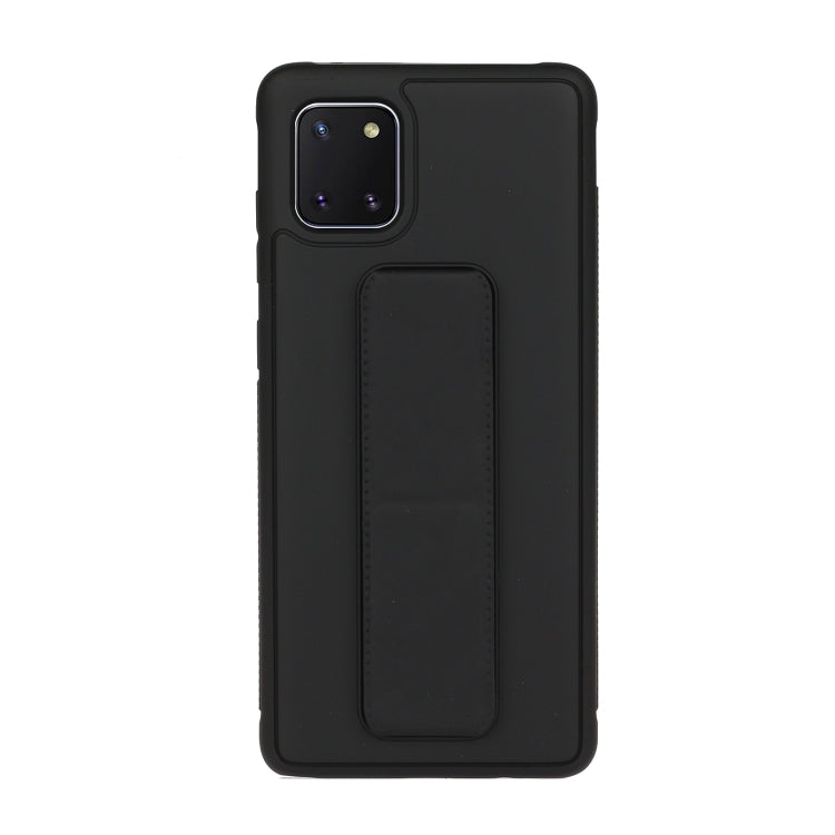 For Galaxy A81 Shockproof Solid Color TPU Case with Wristband