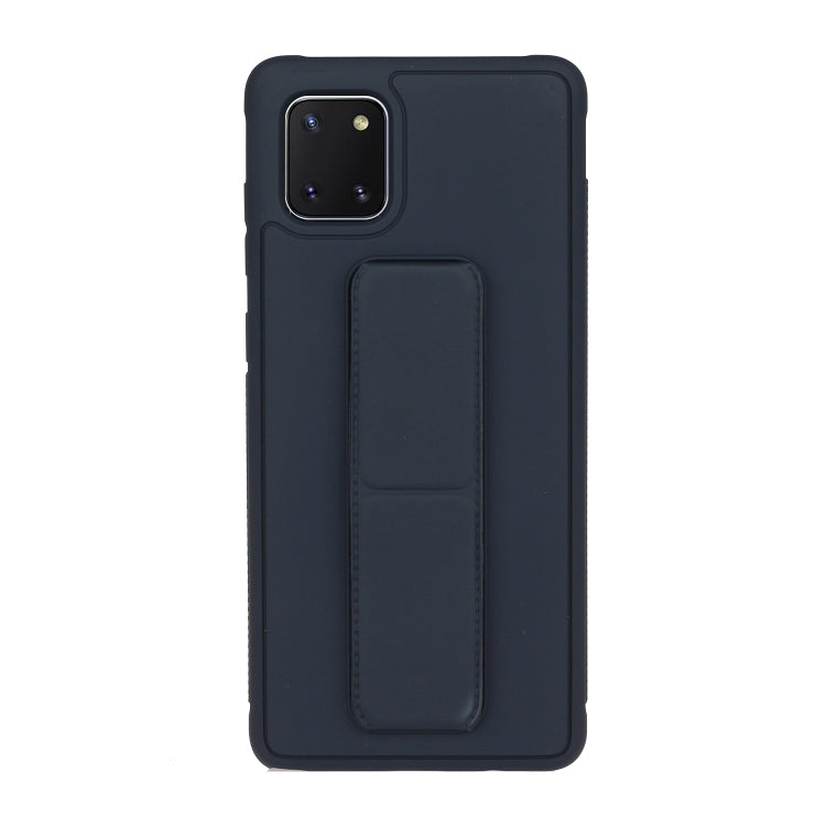 For Galaxy A81 Shockproof Solid Color TPU Case with Wristband