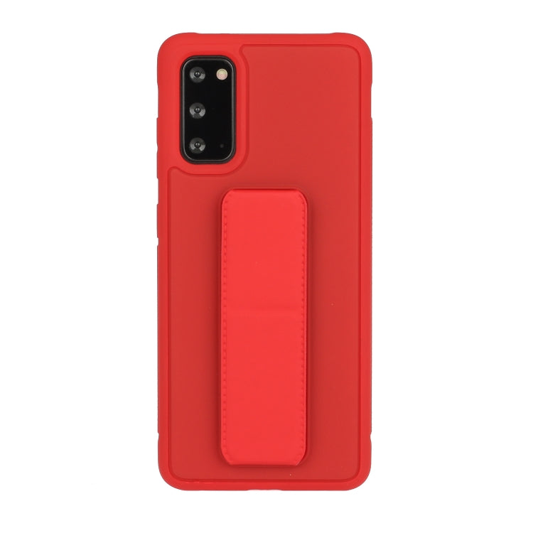 For Galaxy S20 Shockproof Solid Color TPU Case with Wristband