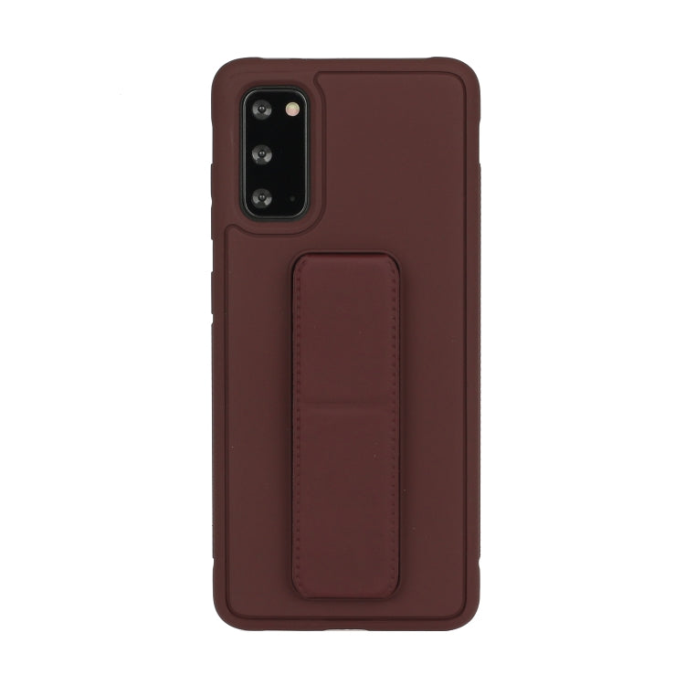 For Galaxy S20 Shockproof Solid Color TPU Case with Wristband