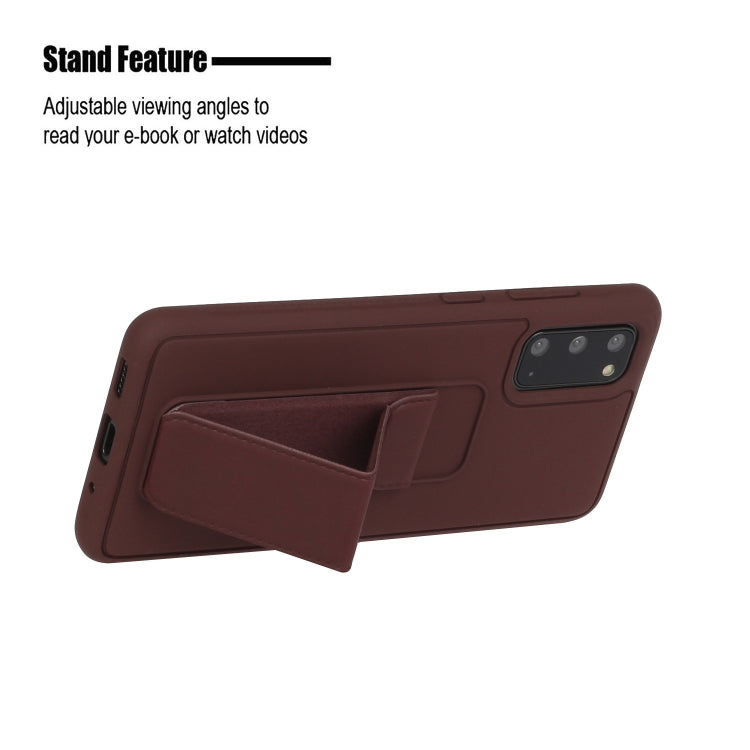 For Galaxy S20 Shockproof Solid Color TPU Case with Wristband