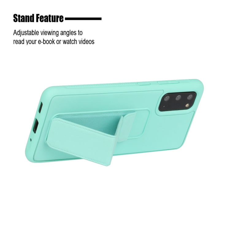 For Galaxy S20 Shockproof Solid Color TPU Case with Wristband