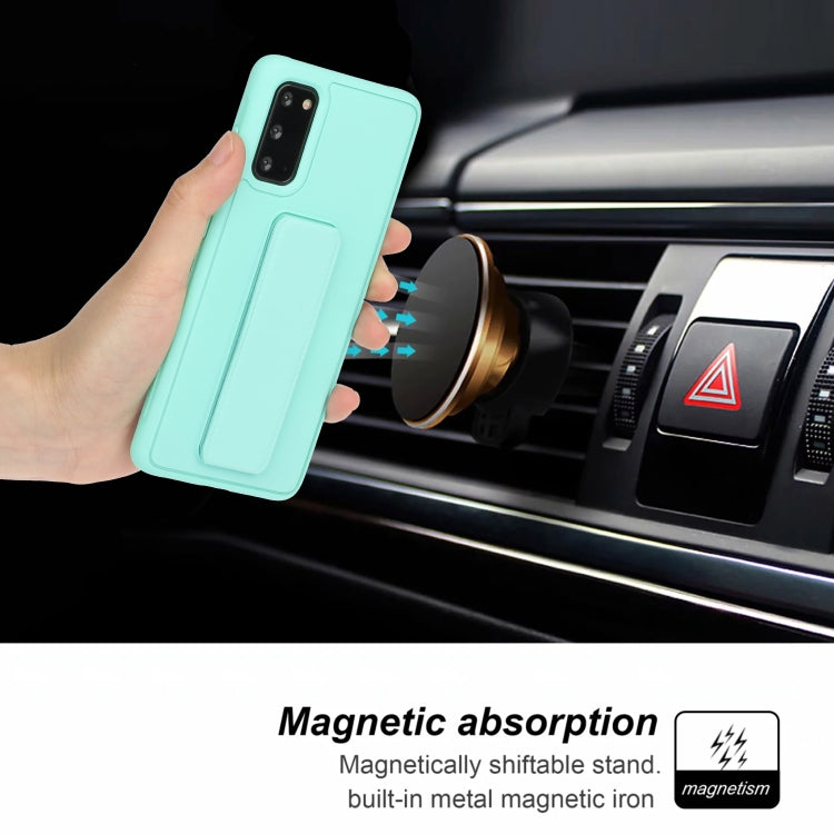 For Galaxy S20 Shockproof Solid Color TPU Case with Wristband