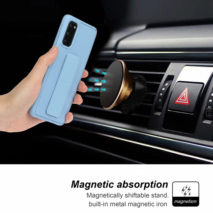For Galaxy S20 Shockproof Solid Color TPU Case with Wristband