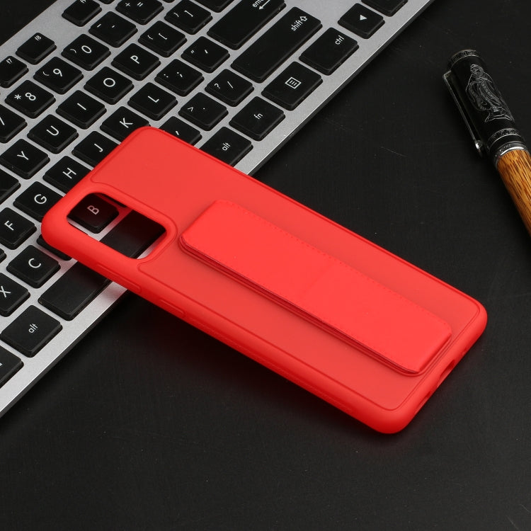 For Galaxy S20+ Shockproof Solid Color TPU Case with Wristband
