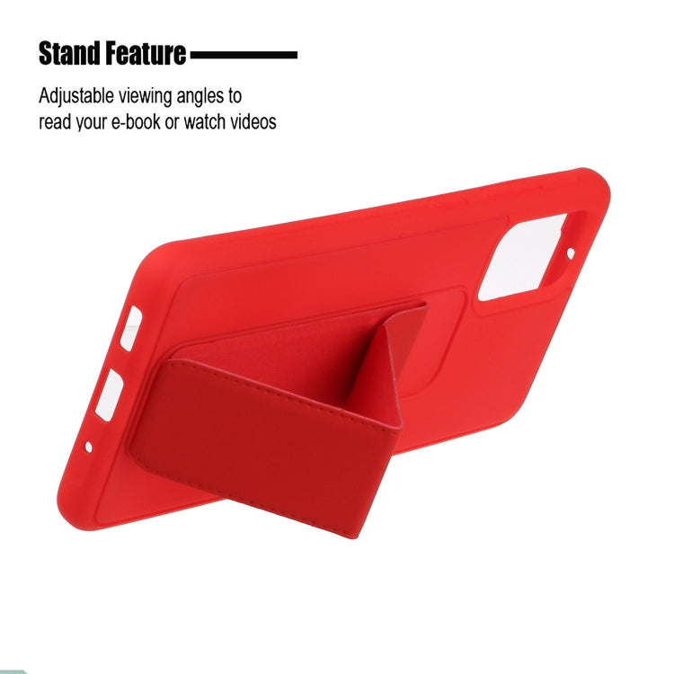 For Galaxy S20+ Shockproof Solid Color TPU Case with Wristband