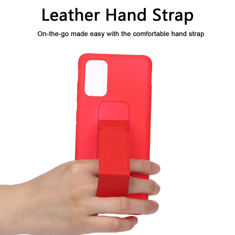 For Galaxy S20+ Shockproof Solid Color TPU Case with Wristband
