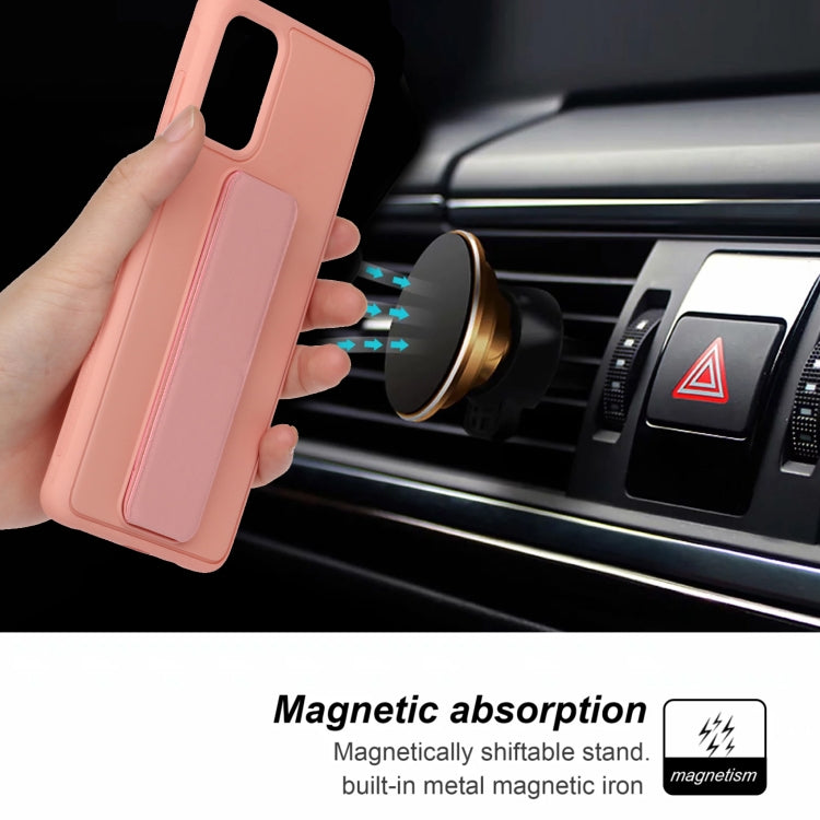 For Galaxy S20+ Shockproof Solid Color TPU Case with Wristband