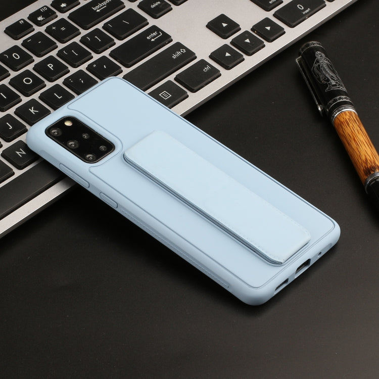 For Galaxy S20+ Shockproof Solid Color TPU Case with Wristband