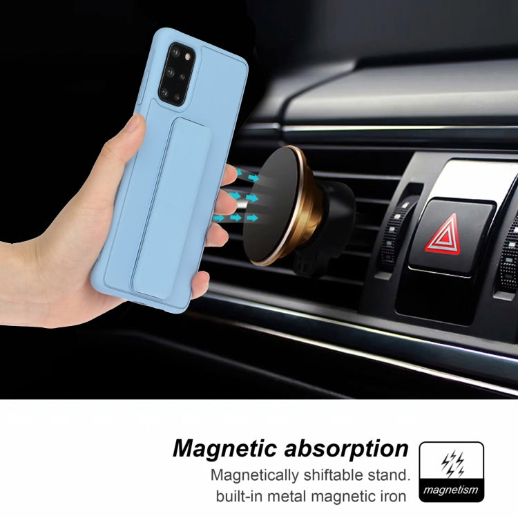 For Galaxy S20+ Shockproof Solid Color TPU Case with Wristband