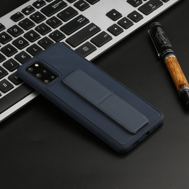 For Galaxy S20+ Shockproof Solid Color TPU Case with Wristband