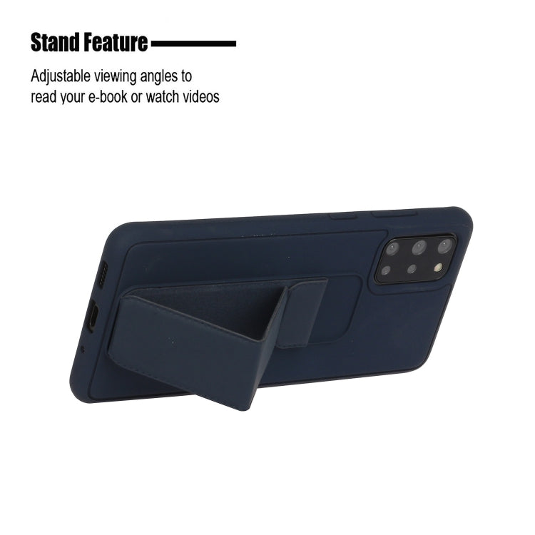 For Galaxy S20+ Shockproof Solid Color TPU Case with Wristband