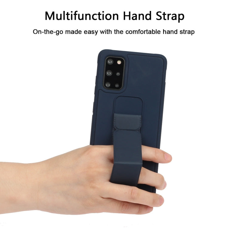 For Galaxy S20+ Shockproof Solid Color TPU Case with Wristband