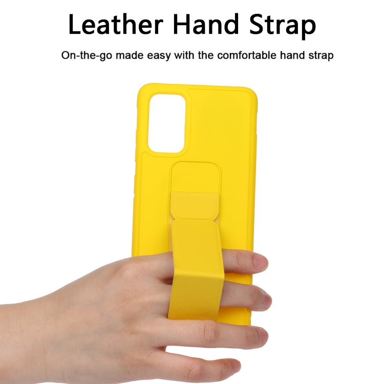 For Galaxy S20+ Shockproof Solid Color TPU Case with Wristband