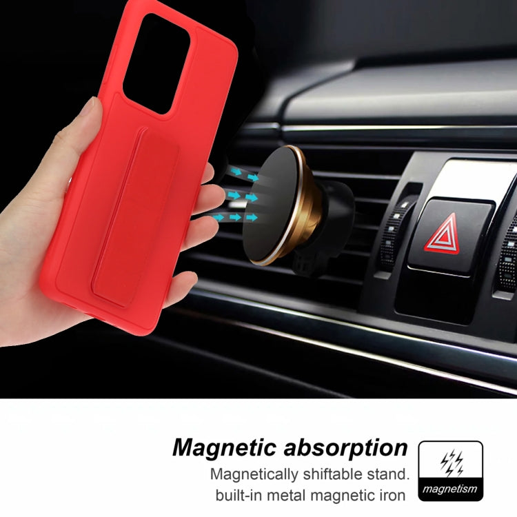For Galaxy S20 Ultra Shockproof Solid Color TPU Case with Wristband