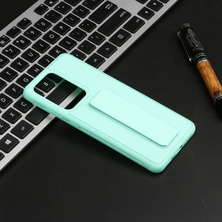 For Galaxy S20 Ultra Shockproof Solid Color TPU Case with Wristband