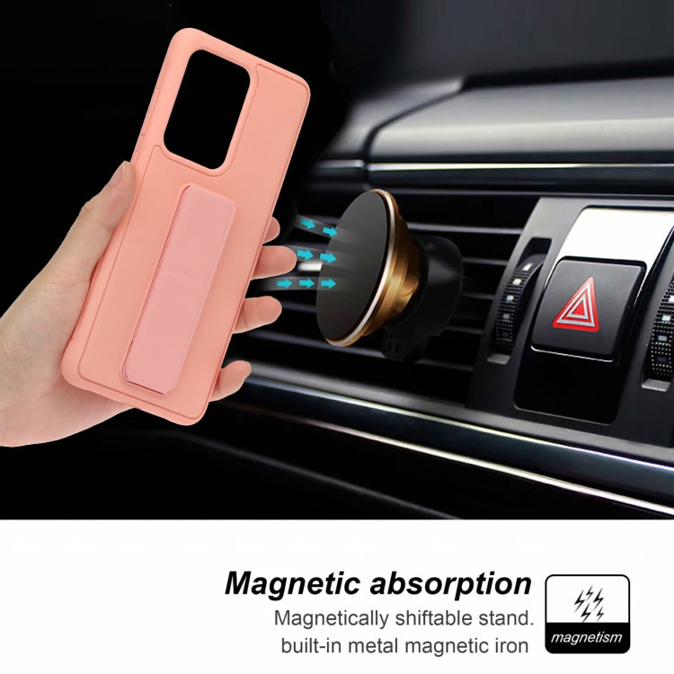 For Galaxy S20 Ultra Shockproof Solid Color TPU Case with Wristband