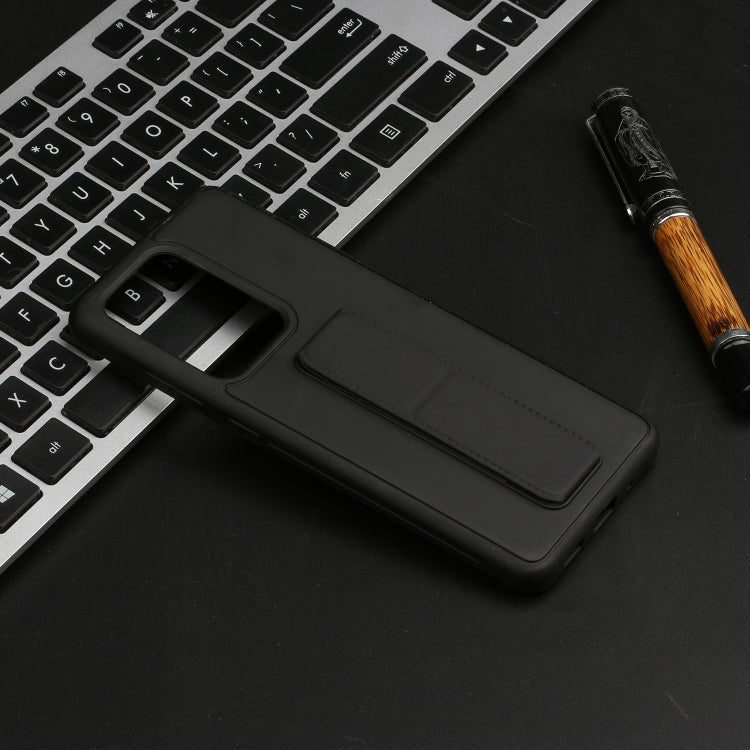 For Galaxy S20 Ultra Shockproof Solid Color TPU Case with Wristband