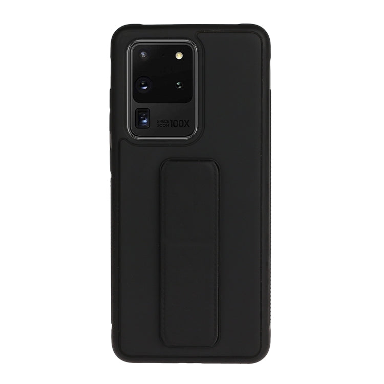 For Galaxy S20 Ultra Shockproof Solid Color TPU Case with Wristband