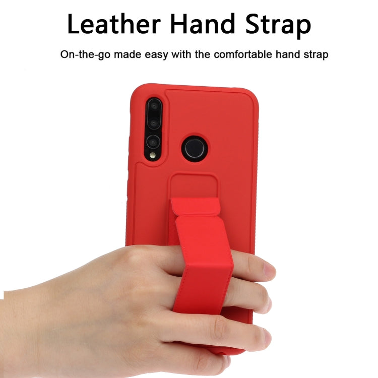 For Huawei Y9 Prime / P smart Z Shockproof Solid Color TPU Case with Wristband