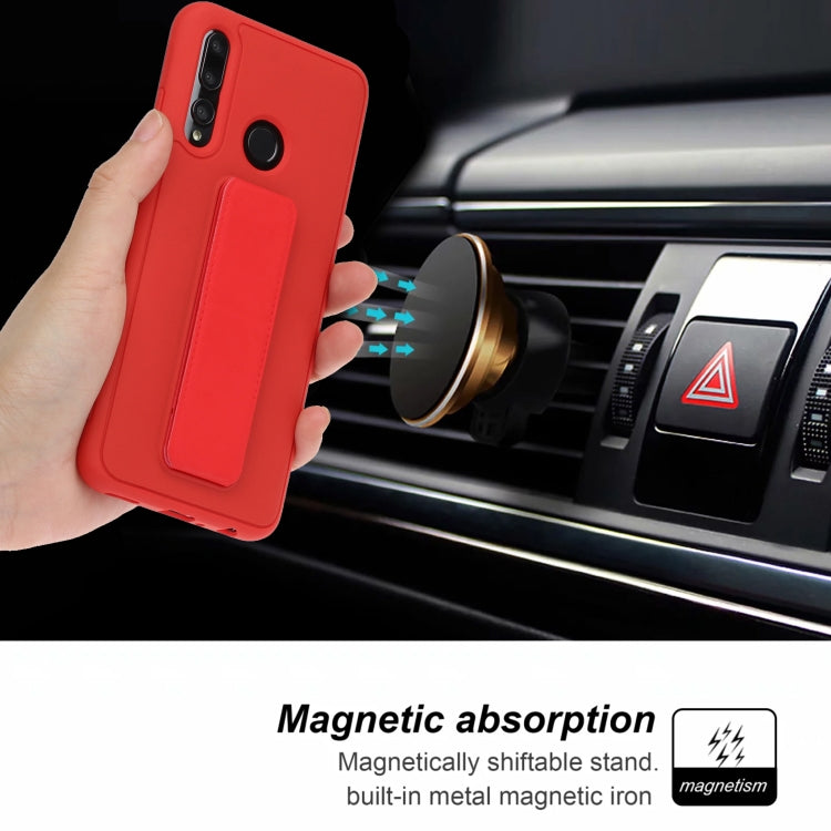 For Huawei Y9 Prime / P smart Z Shockproof Solid Color TPU Case with Wristband