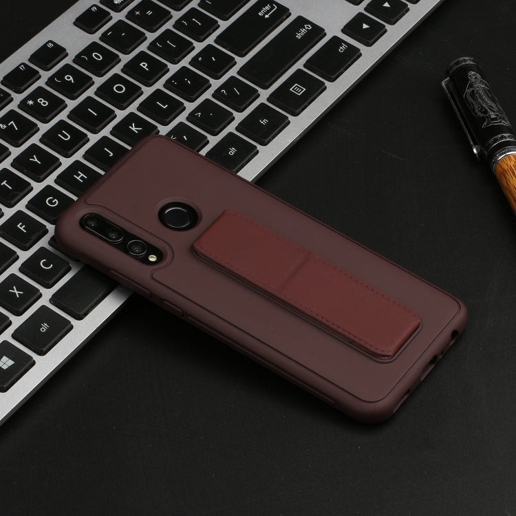 For Huawei Y9 Prime / P smart Z Shockproof Solid Color TPU Case with Wristband