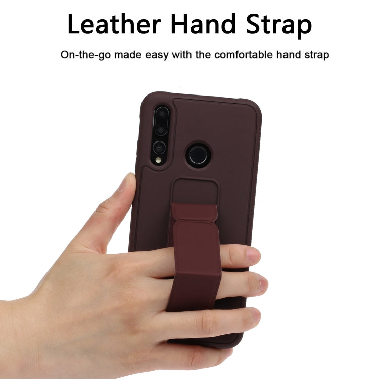 For Huawei Y9 Prime / P smart Z Shockproof Solid Color TPU Case with Wristband
