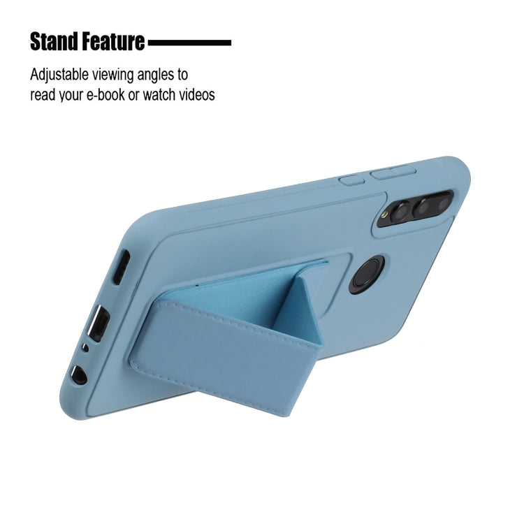 For Huawei Y9 Prime / P smart Z Shockproof Solid Color TPU Case with Wristband