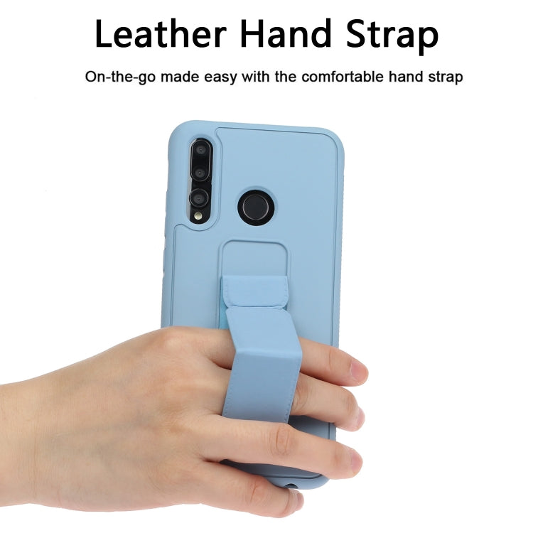 For Huawei Y9 Prime / P smart Z Shockproof Solid Color TPU Case with Wristband