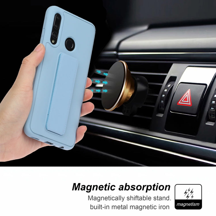 For Huawei Y9 Prime / P smart Z Shockproof Solid Color TPU Case with Wristband