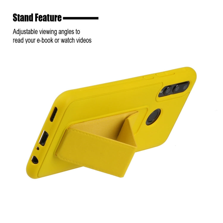 For Huawei Y9 Prime / P smart Z Shockproof Solid Color TPU Case with Wristband