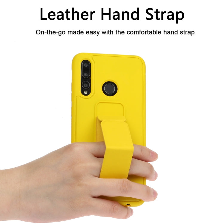 For Huawei Y9 Prime / P smart Z Shockproof Solid Color TPU Case with Wristband