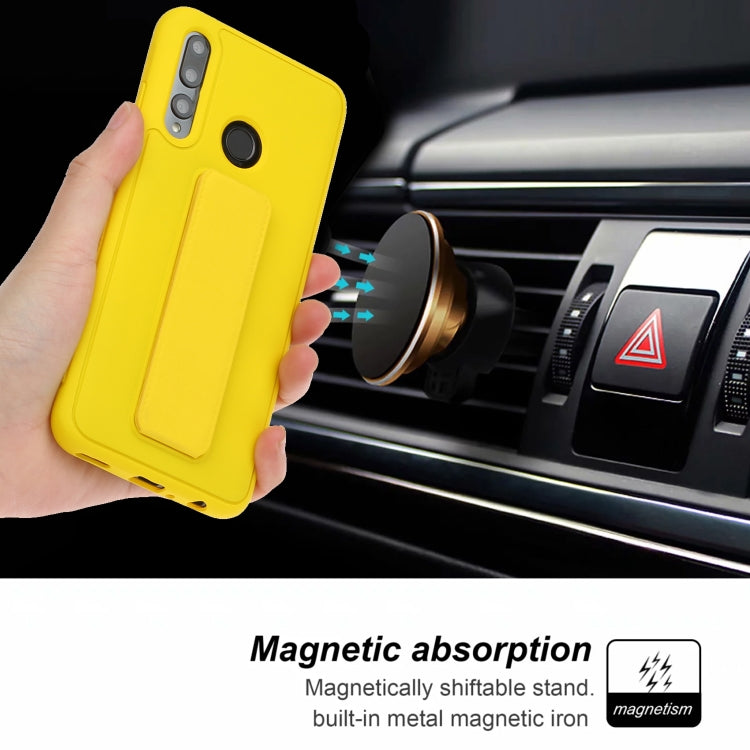 For Huawei Y9 Prime / P smart Z Shockproof Solid Color TPU Case with Wristband