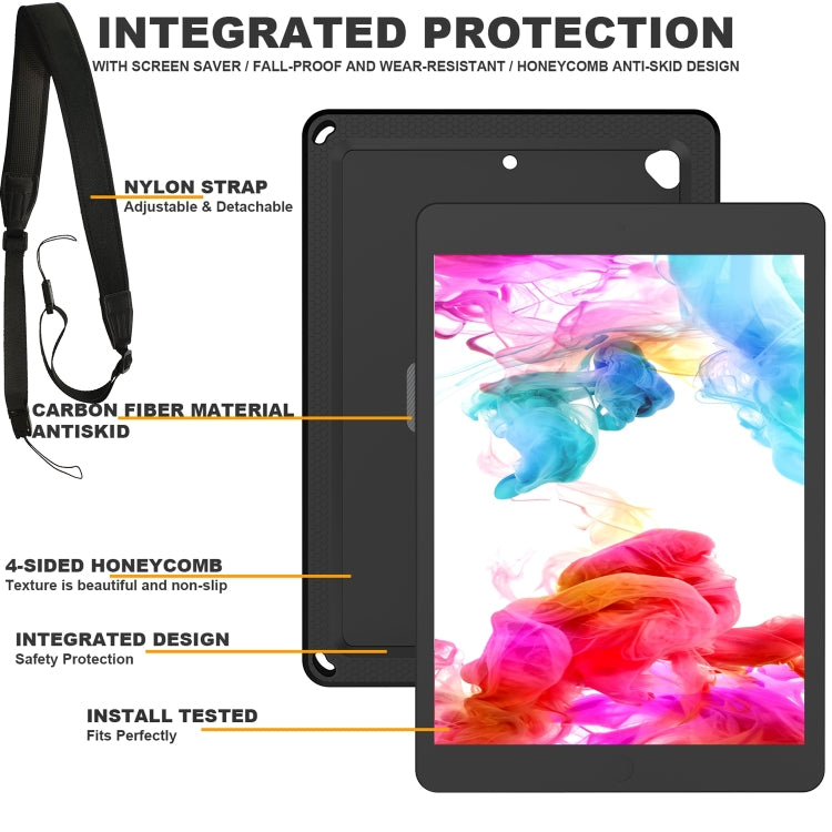 EVA + PC Tablet Case with Shoulder Strap For iPad 10.2 2022 / 2021 / 2020 / 2019 / 10.5