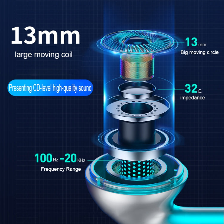 WEKOME V50 Vanguard Series Mecha Wireless Bluetooth Earphone(Tarnish)