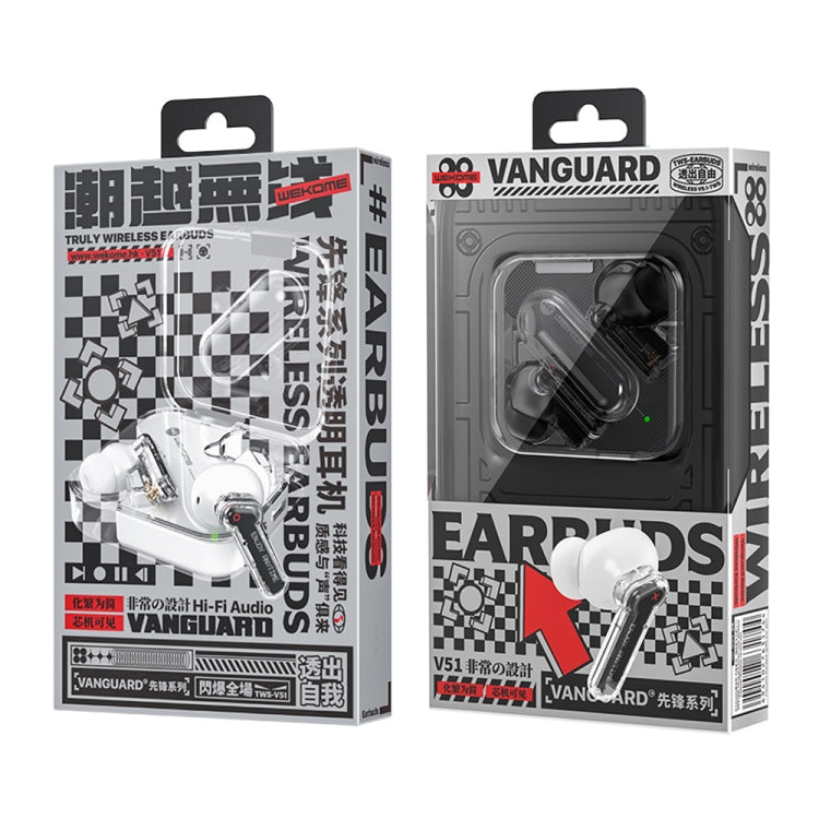 WEKOME V51 Vanguard Series Transparent Wireless Bluetooth Earphone