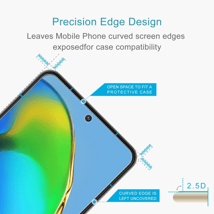 For ZTE Blade V40s 10pcs 0.26mm 9H 2.5D Tempered Glass Film