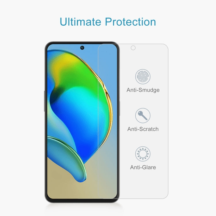 For ZTE Blade V40s 50pcs 0.26mm 9H 2.5D Tempered Glass Film