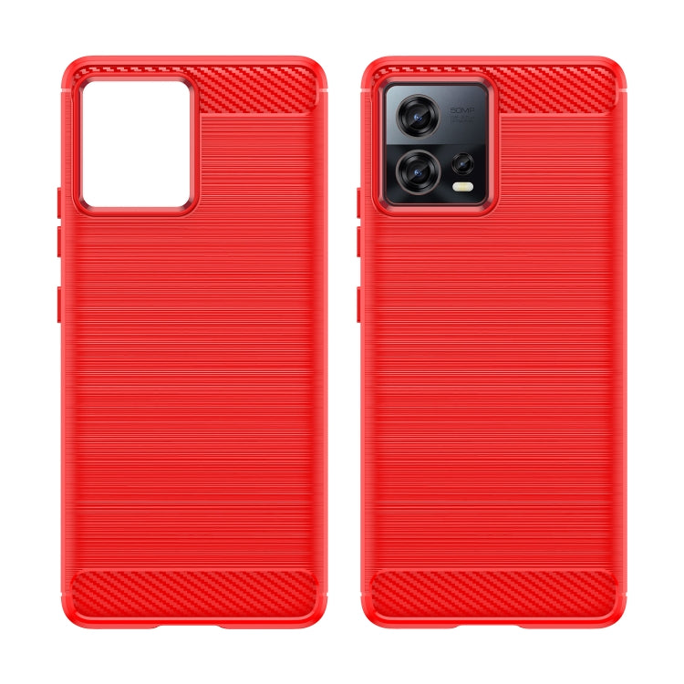 For Motorola Edge 30 Fusion/Moto S30 Pro Brushed Texture Carbon Fiber TPU Phone Case