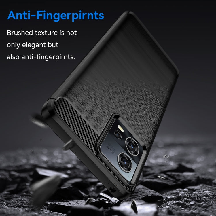 For Motorola Edge 30 Fusion/Moto S30 Pro Brushed Texture Carbon Fiber TPU Phone Case